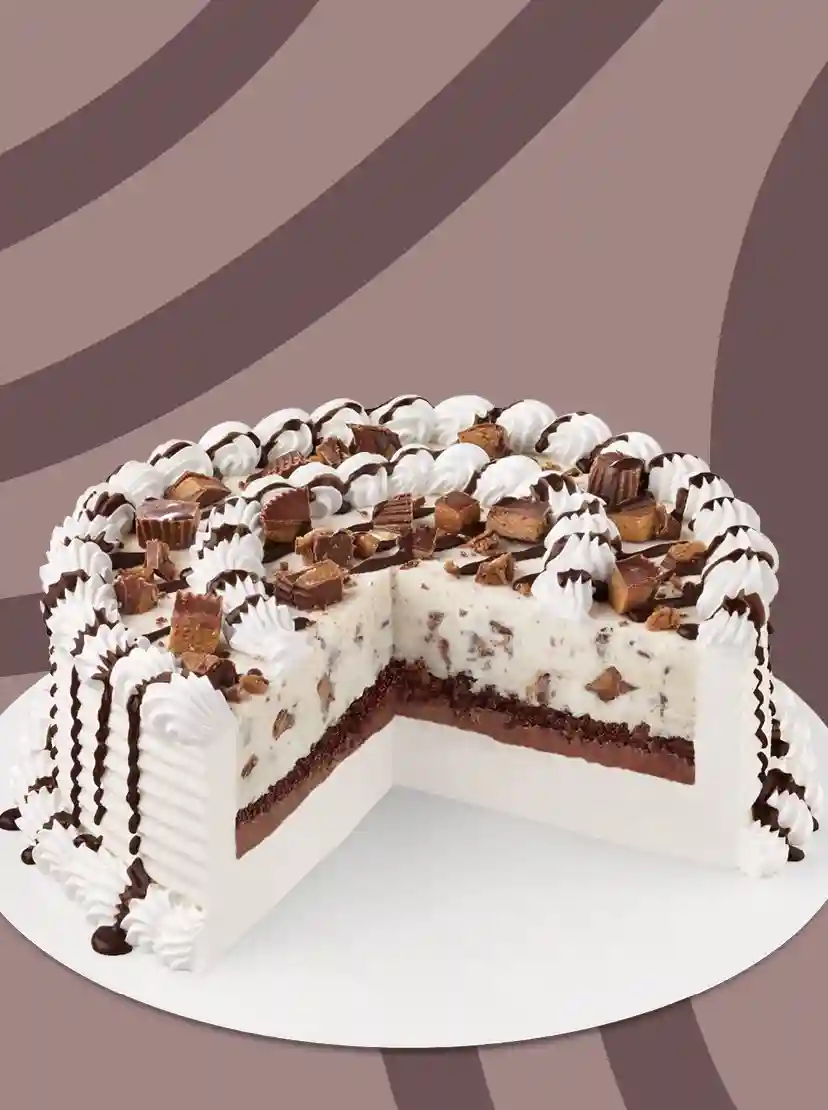Reese's Peanut Butter Cup Blizzard Treat Cake