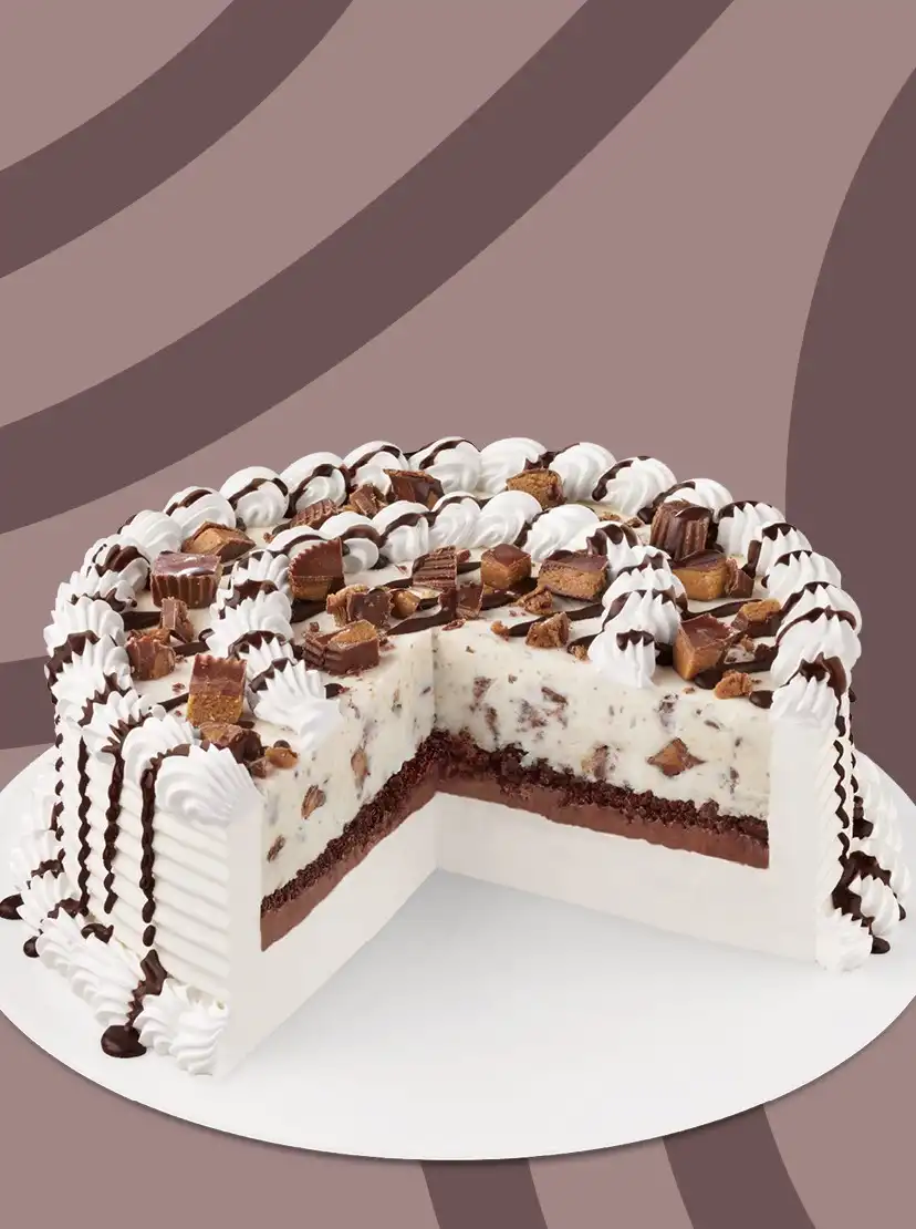 Reese's Peanut Butter Cup Blizzard Treat Cake