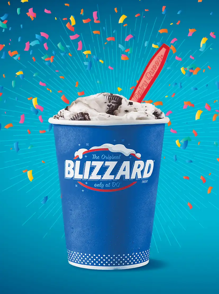 Blizzard treat with spoon