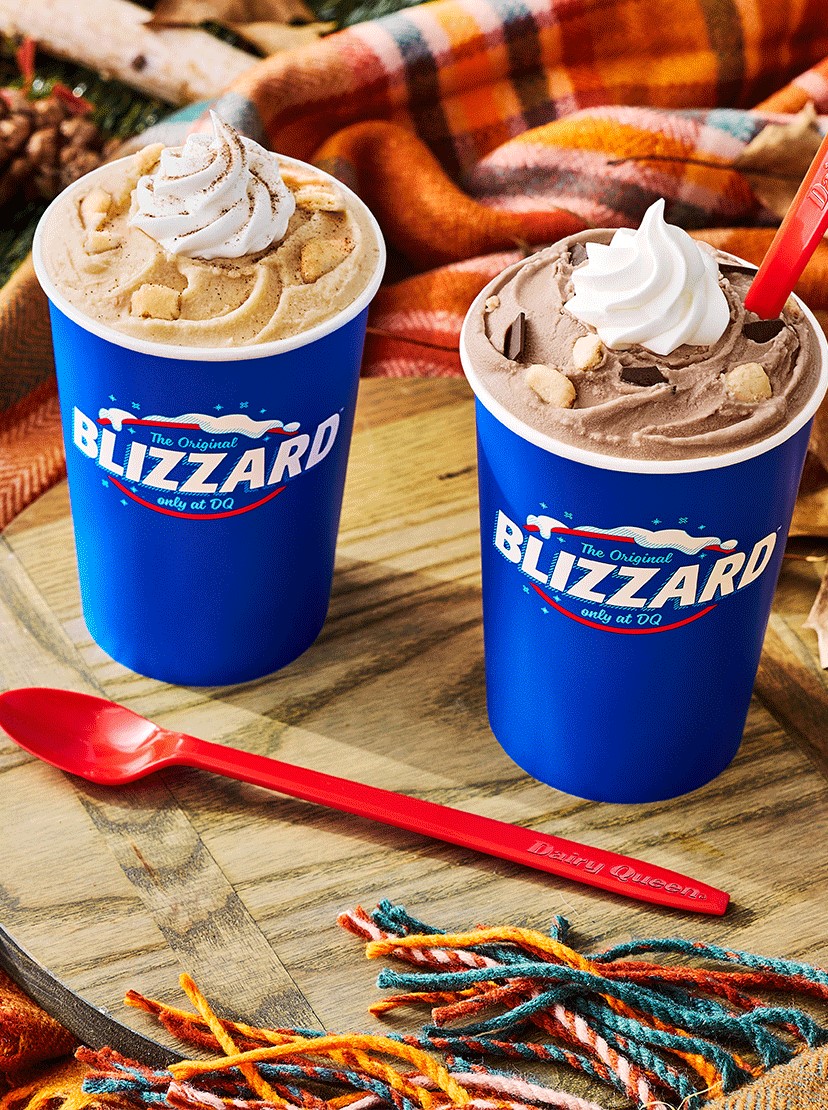 two blizzard treats