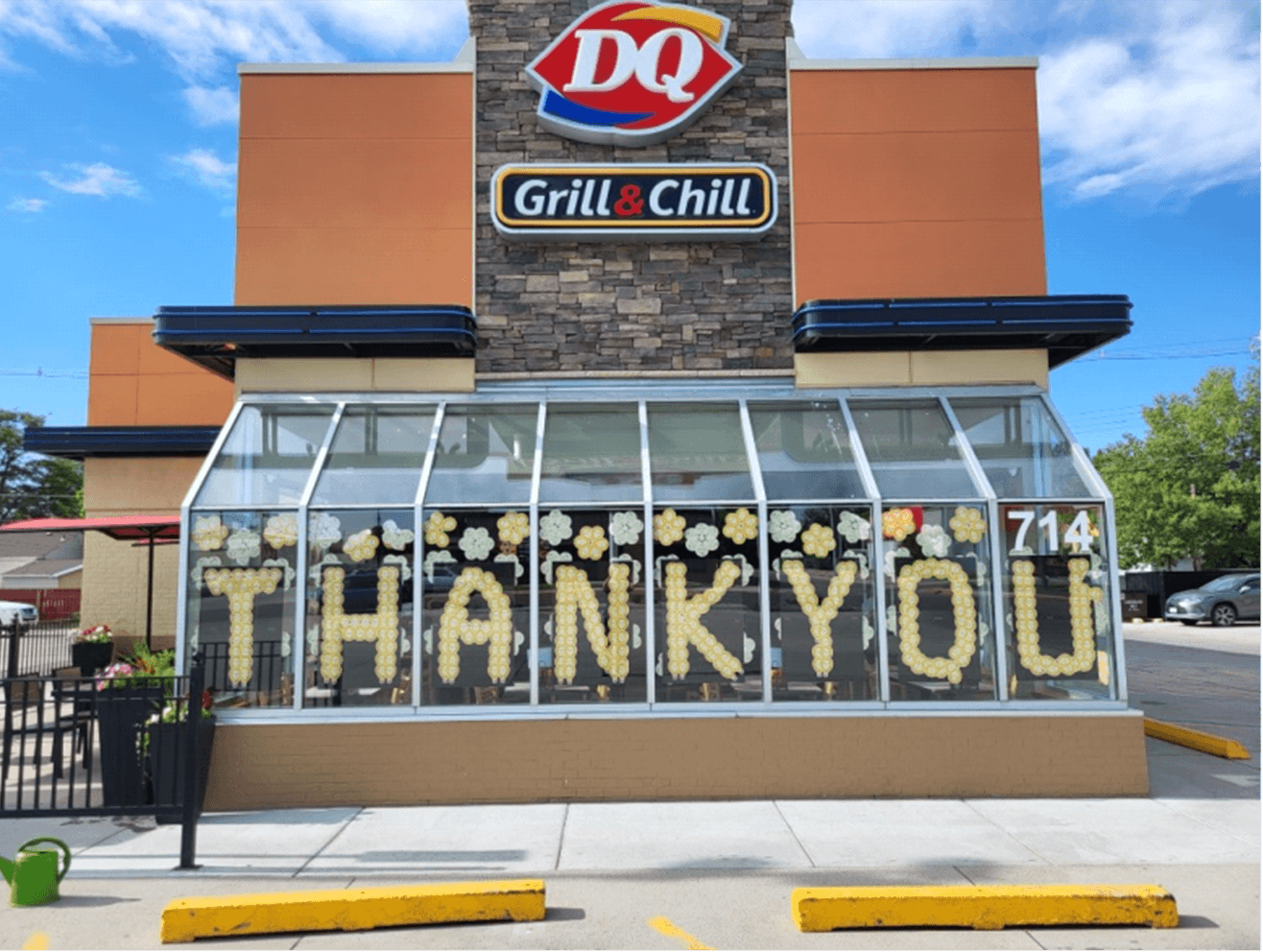 DQ Restaurant Displaying Miracle Treat Day Balloons