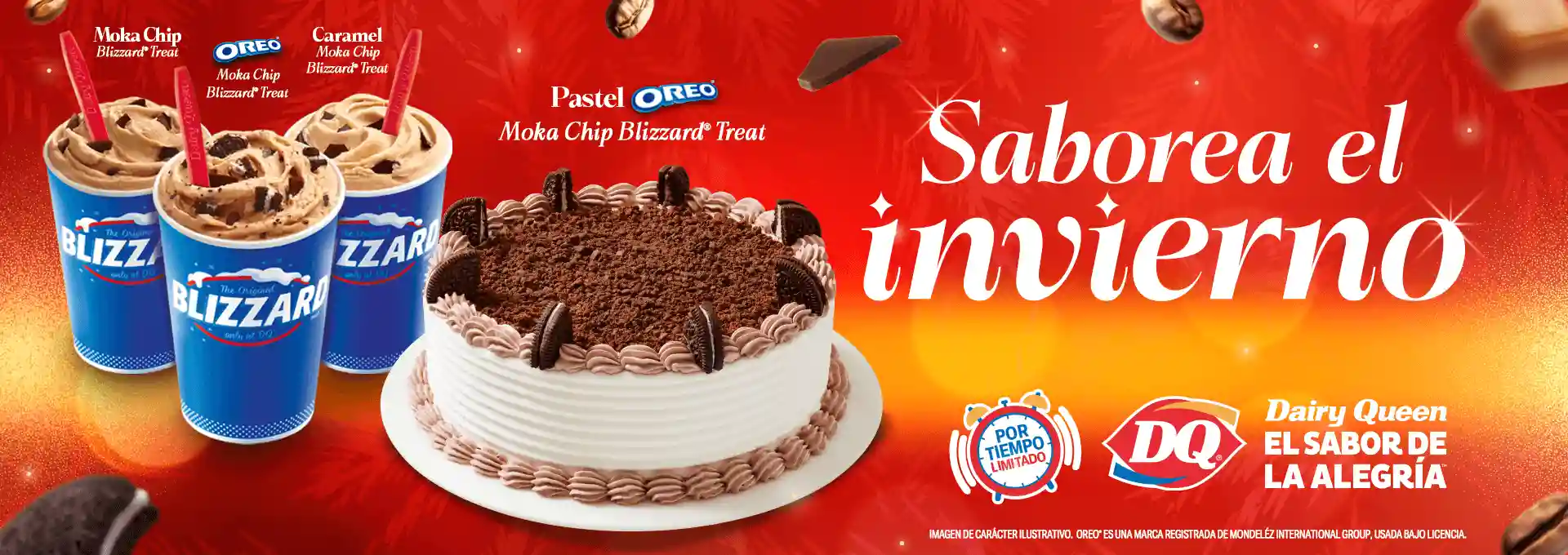 Blizzard treats y pastel helado sabor moka por tiempo limitado