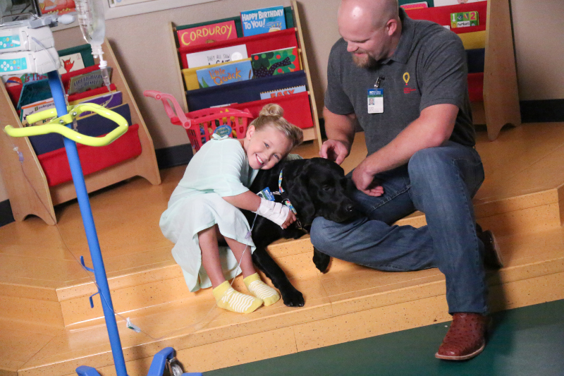 Children's Miracle Network animal therapy in Portland