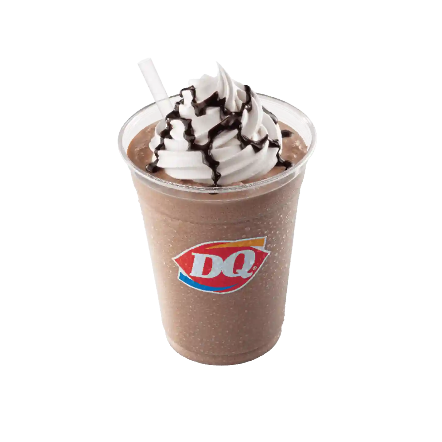 Frozen Hot Chocolate with chocolate drizzled Whipped Cream