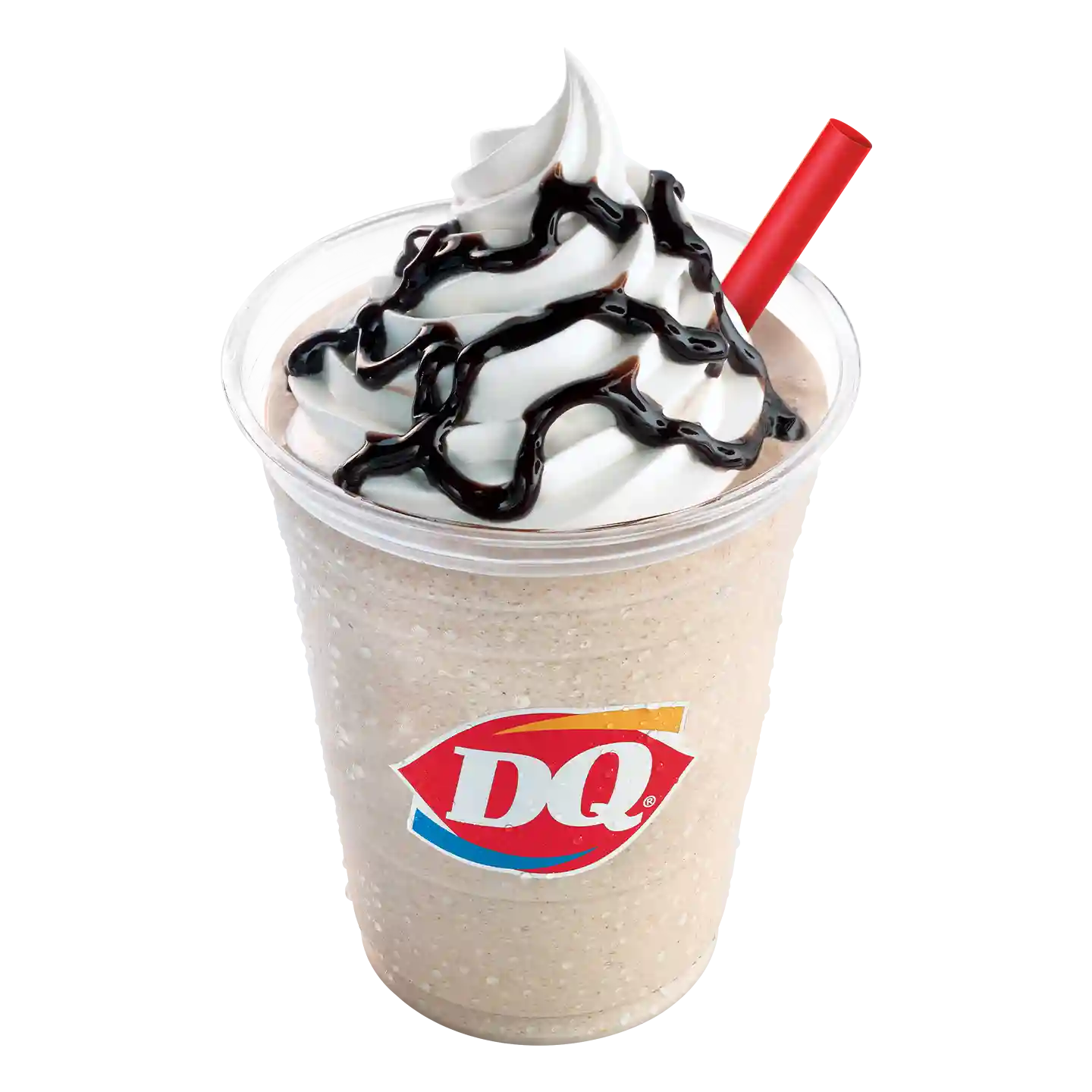 Café Frappé Moka con crema batida en vaso del la marca DQ.