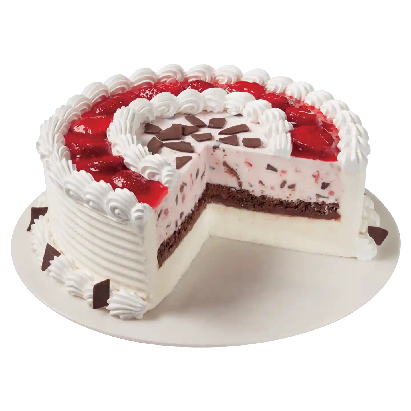 Pastel Helado de Choco Fresa de DQ.