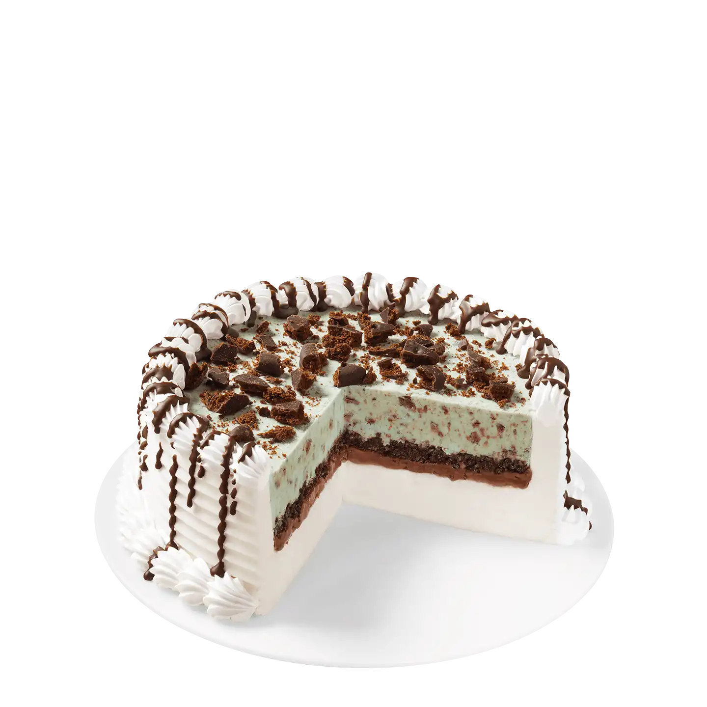 Girl scout thin mint blizzard treat cake