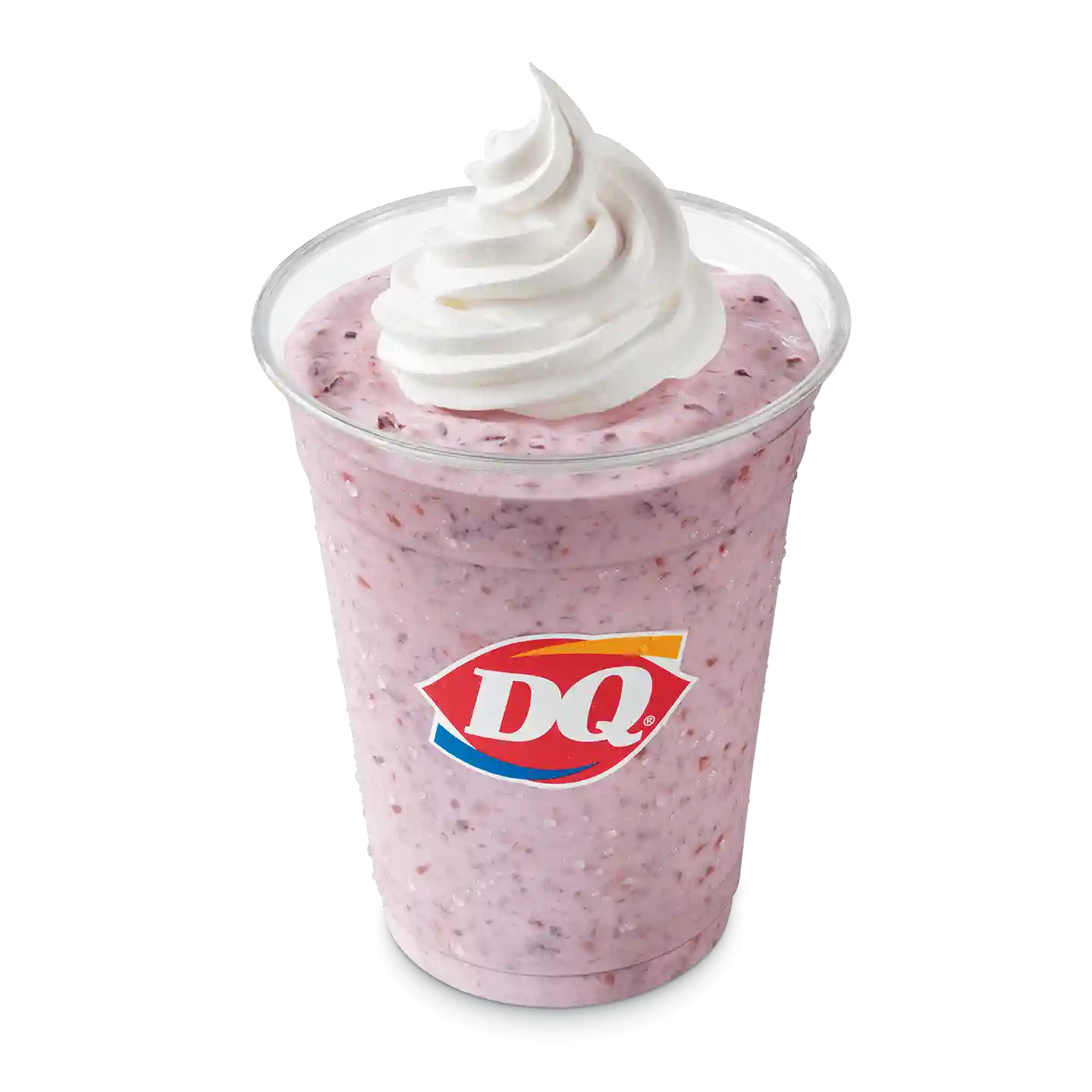 DQ Raspberry Chip Shake with whipped topping