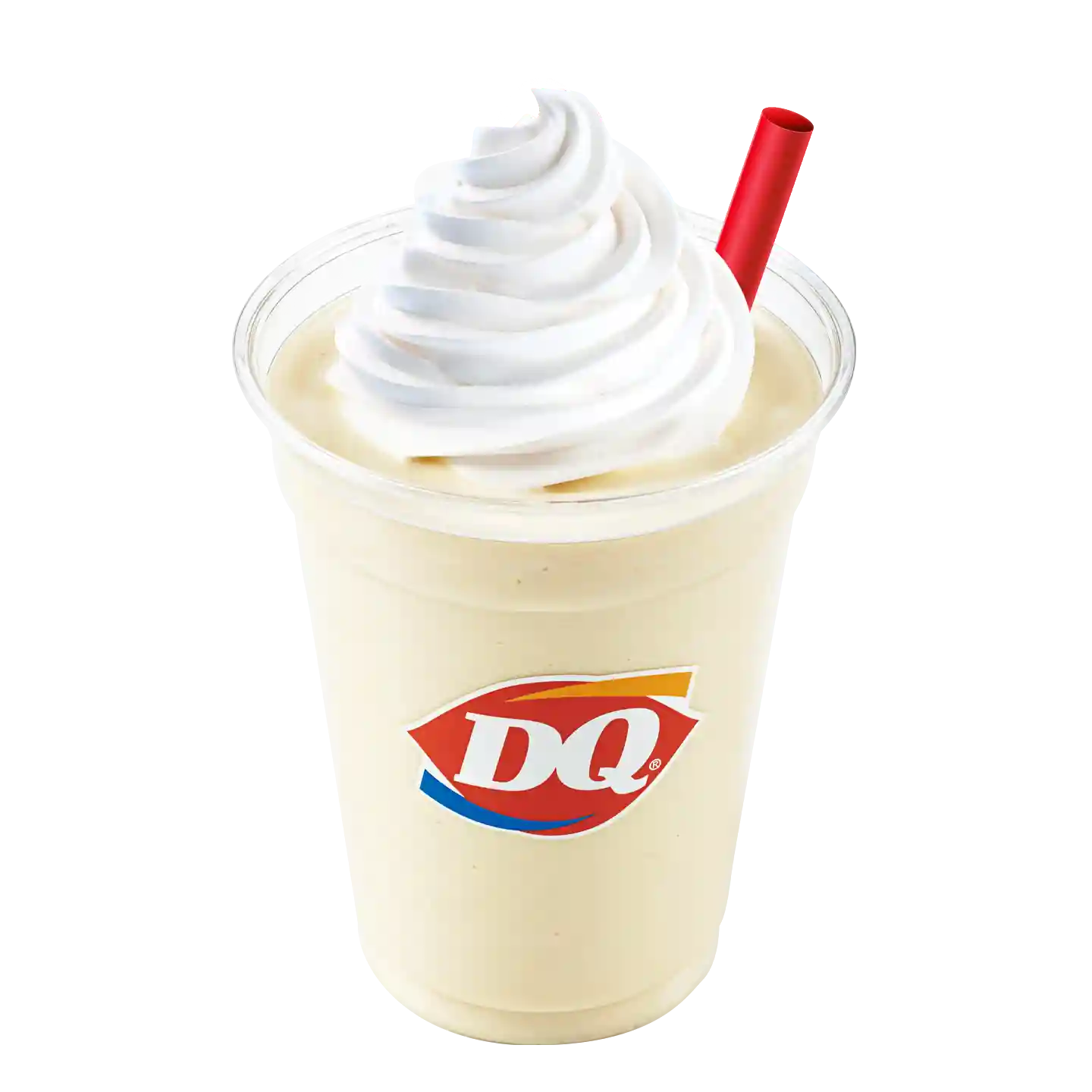 Malteada Caramelo con crema batida en vaso del la marca DQ.