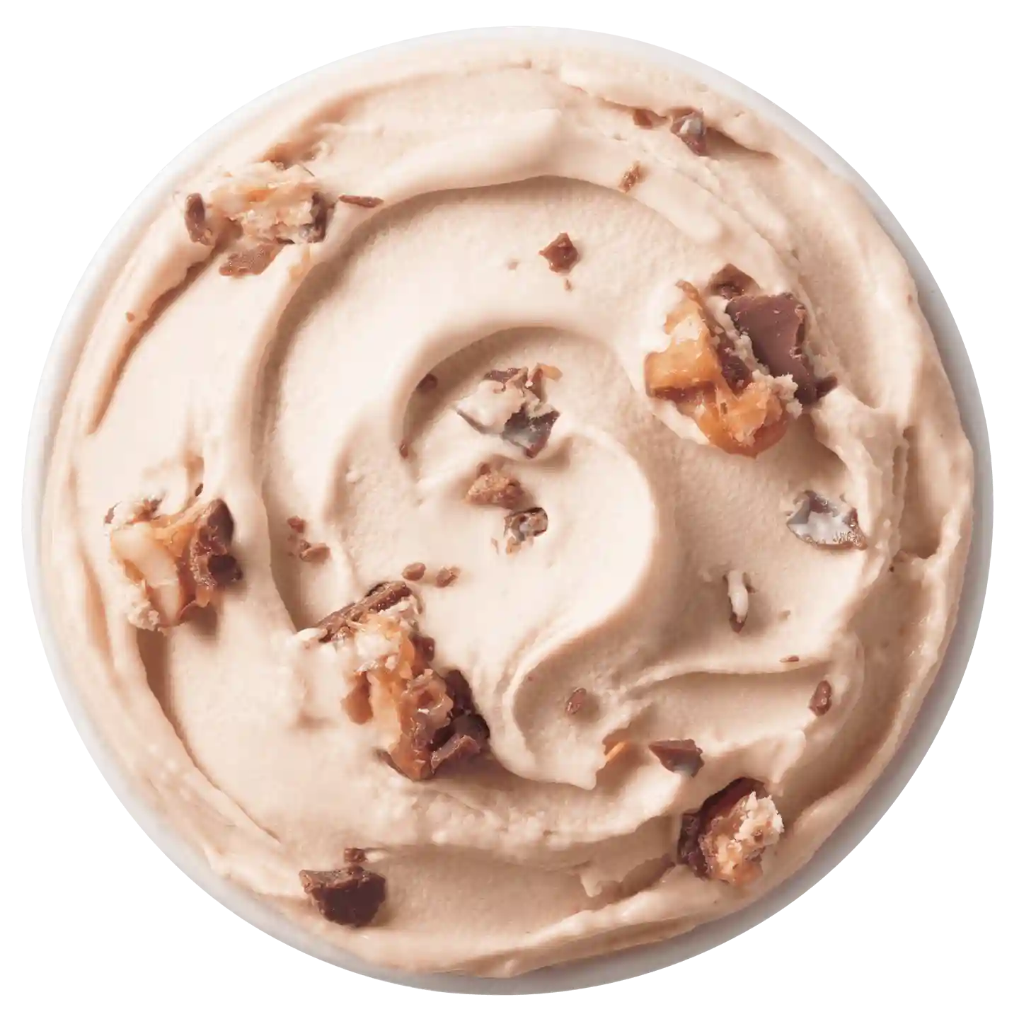 Snickers Blizzard de DQ con cuchara roja.