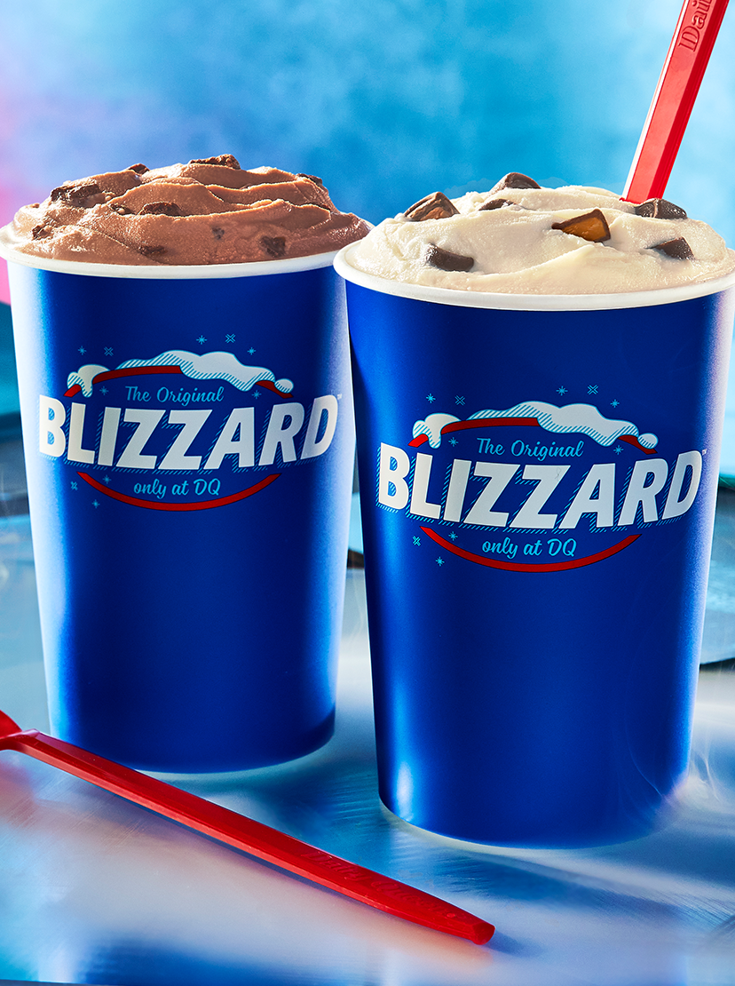 Rolo Blizzard and Brownie Batter Blizzard