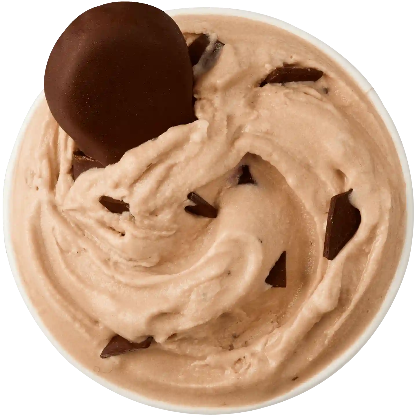 Blizzard de Bubulubu con helado de chocolate, trozos de Bubulubu.