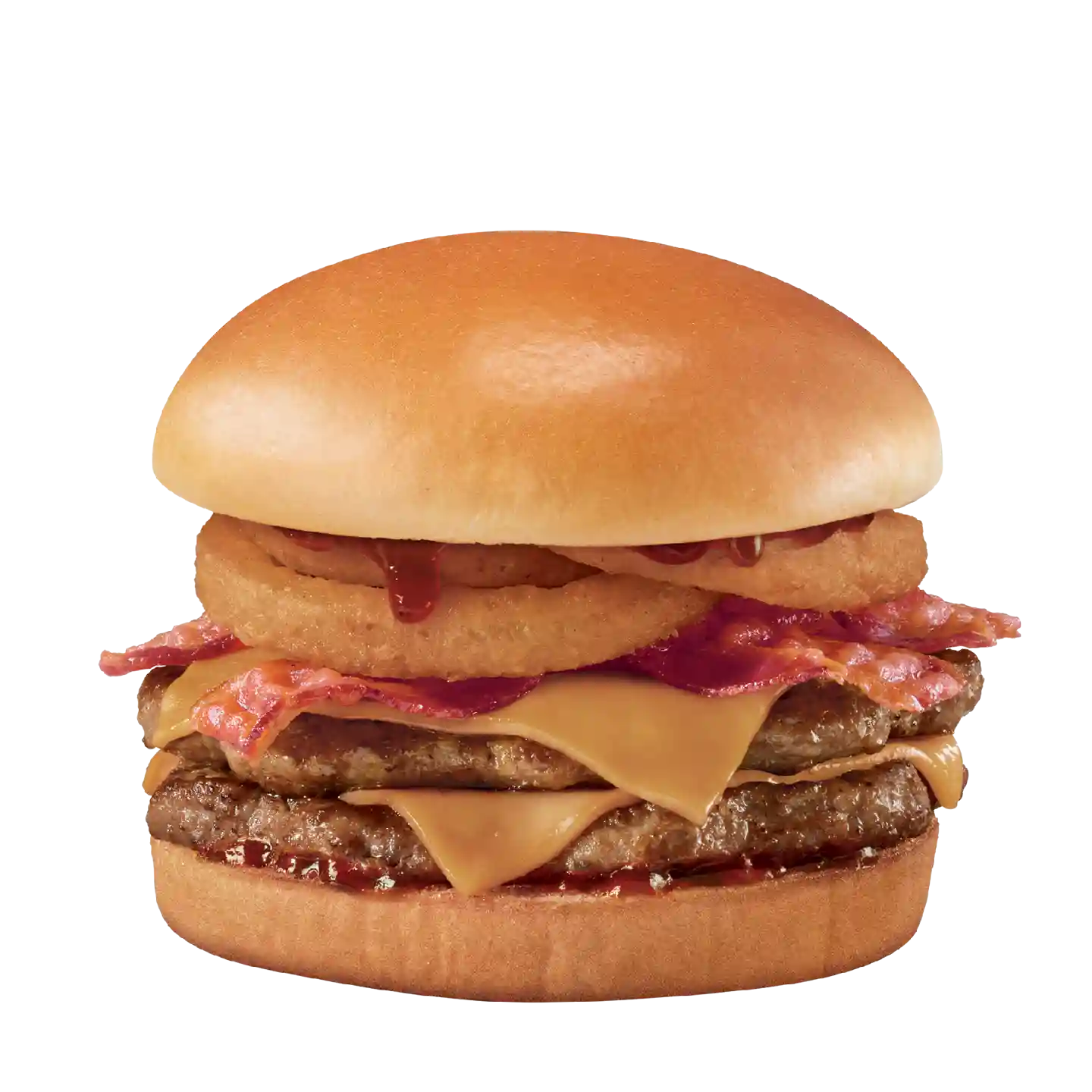 Hamburger au cheddar avec sauce BBQ fumée Stackburger Signature