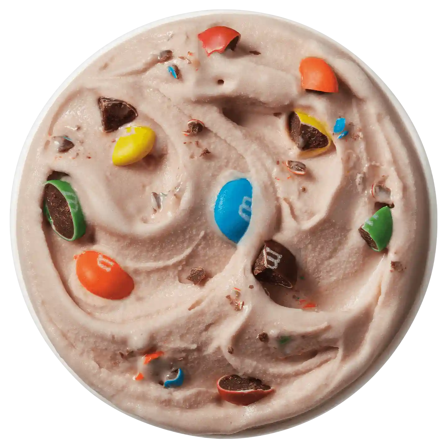 M&M’s Blizzard con cuchara roja
