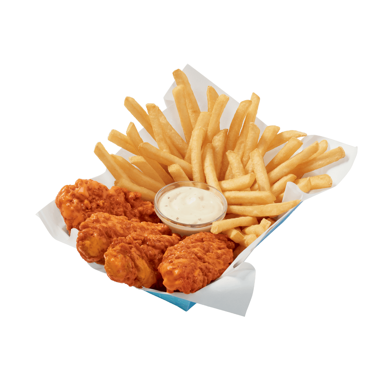 Sauced & Tossed Buffalo Chicken Strip Basket Dairy Queen® Menu