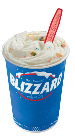 Confetti Cake Blizzard Treat