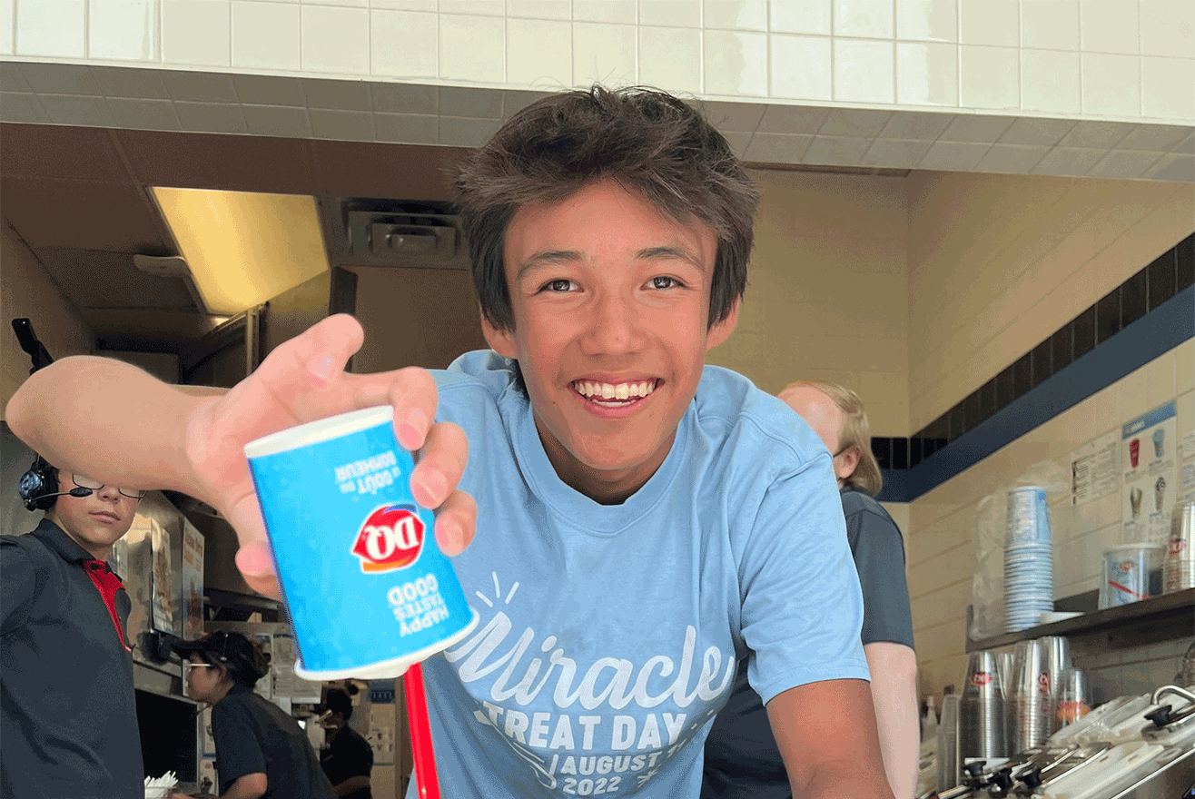 Kids enjoying DQ Blizzard Treats