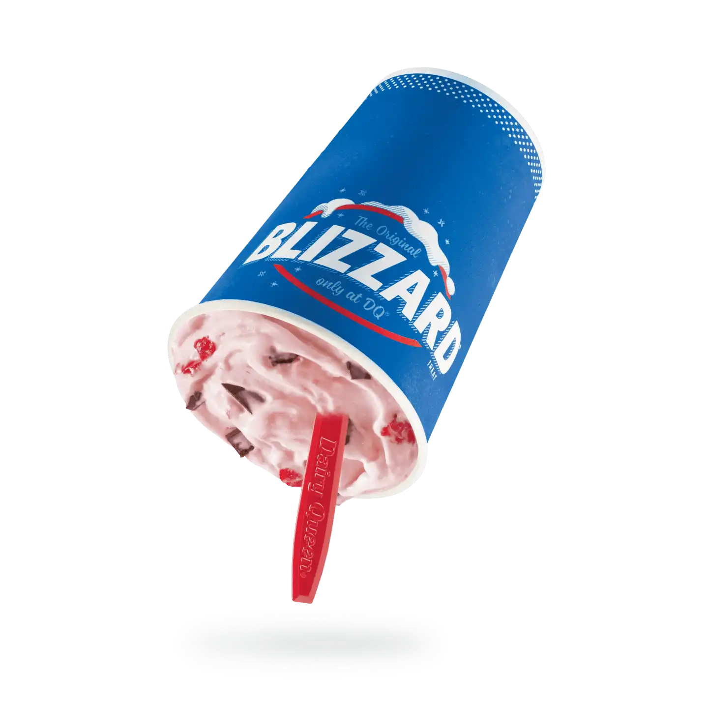Blizzard aux fraises trempées dans le chocolat