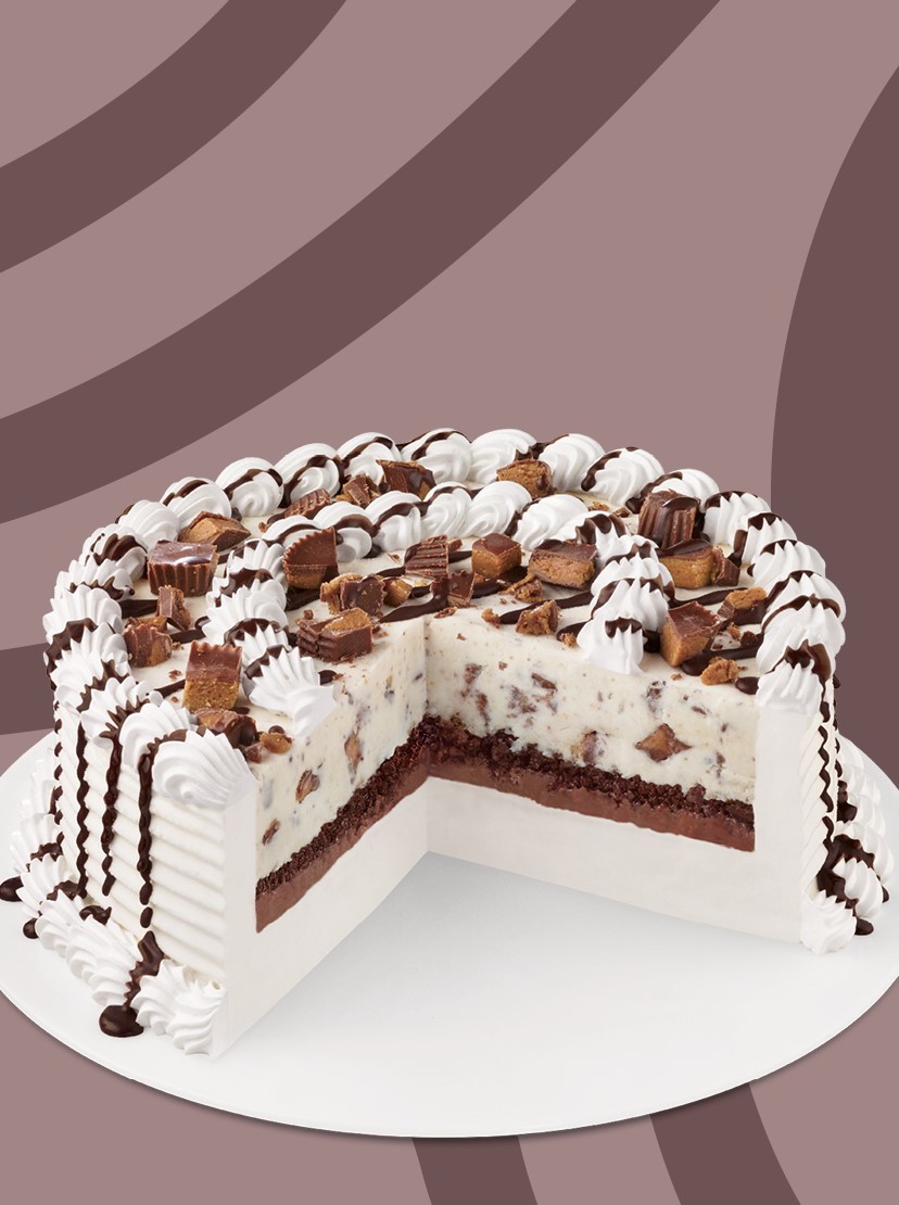 Reese's Peanut Butter Cup Blizzard Treat Cake